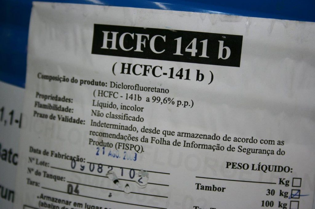 HCFC em Central de Reciclagem de Fluidos Refrigerantes