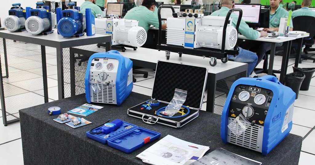 Recolhedoras EOS de gases refrigerantes comercializadas pela Frigelar