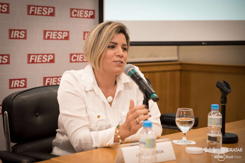 Empresária Leylla Lisboa, sócia da Circuito Soluções em Climatização | Foto: Silvia Lavagnoli