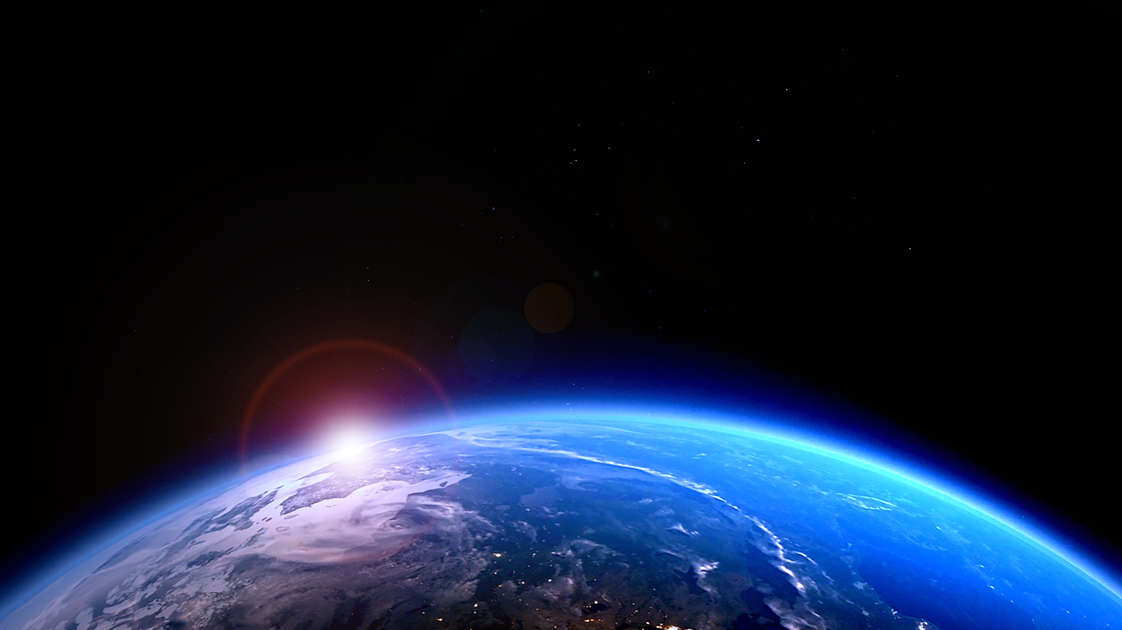 Planeta Terra visto do espaço