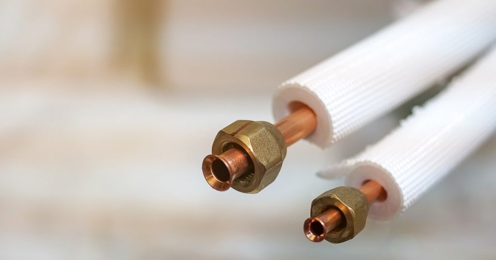 O isolamento dos tubos de cobre pode garantir um melhor desempenho do seu ar-condicionado.
